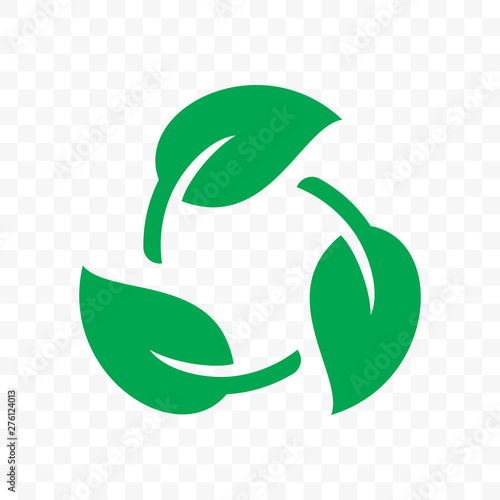 Recycling, Biodegradable recyclable plastic free package icon. Vector bio recyclable degradable label logo template