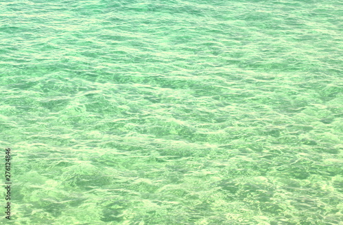 Beautiful natural background with perfectly clear sea water