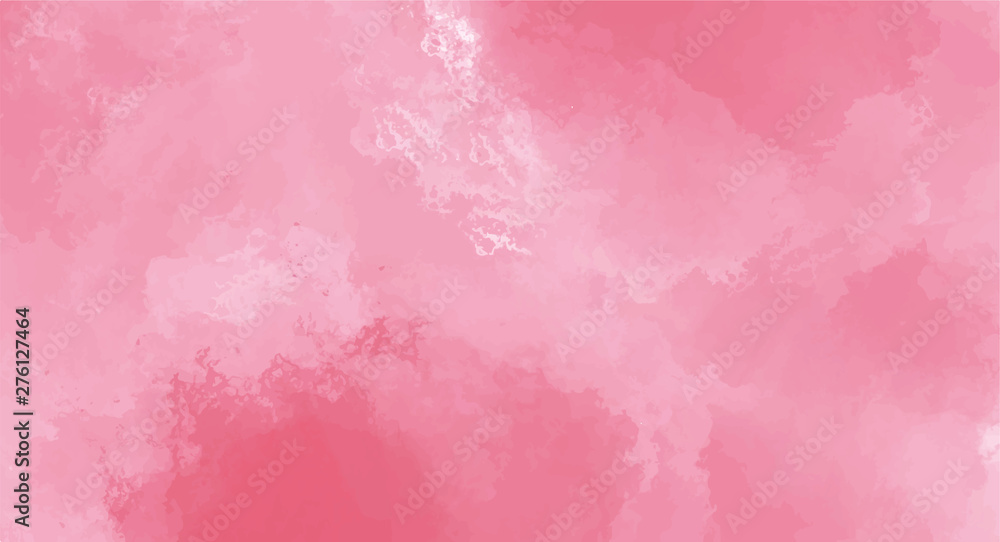 Fototapeta Pink watercolor background for your design, watercolor background concept, vector.