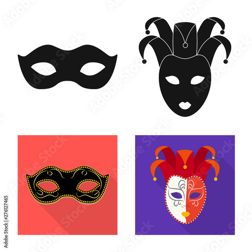 Vector illustration of luxury and celebration sign. Collection of luxury and hide stock vector illustration.