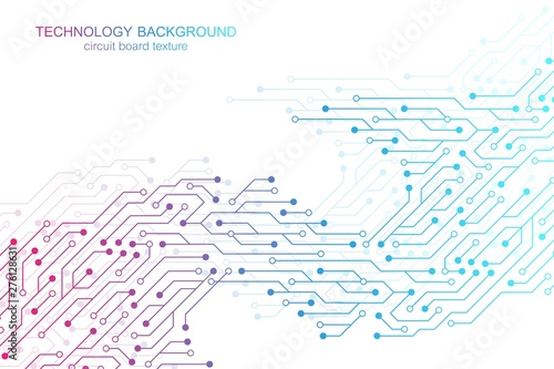 Computer motherboard vector background with circuit board electronic elements. Electronic texture for computer technology, engineering concept. Motherboard computer generated abstract illustration