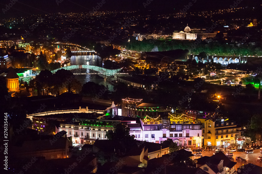 Old Town Tbilisi night view