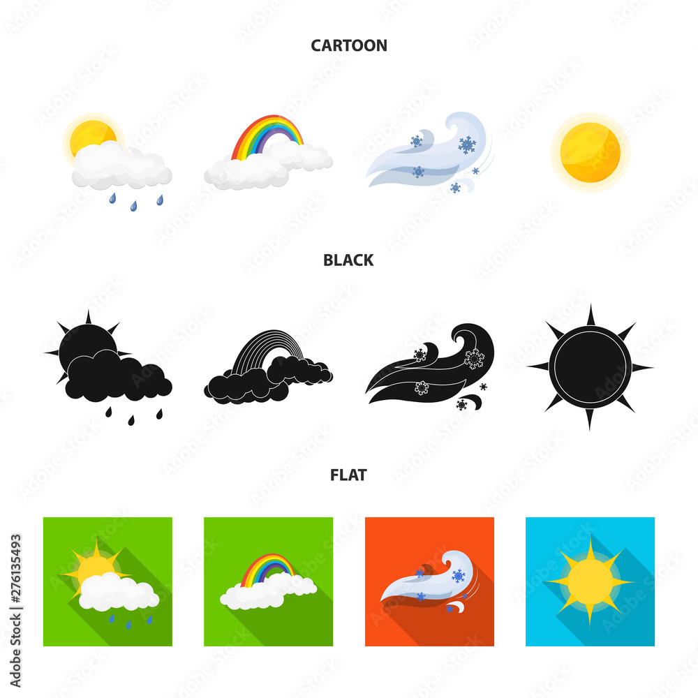 Isolated object of weather and climate symbol. Collection of weather and cloud stock vector illustration. Isolated object of weather and climate symbol. Collection of weather and cloud stock vector illustration.