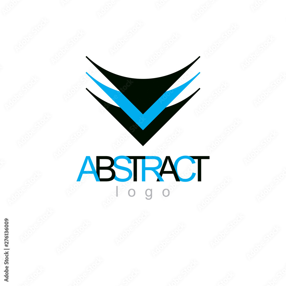 Vector art abstract figure. Business innovation idea creative logo. Vector art abstract figure. Business innovation idea creative logo.