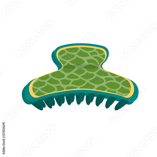 Vector illustration of comb and hairpins logo. Collection of comb and decoration stock vector illustration.