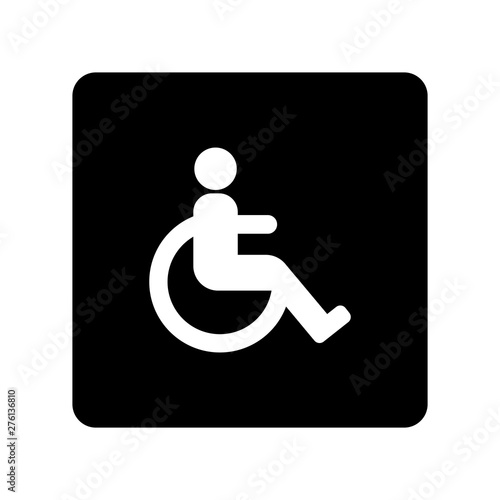 disabled toilet sign vector