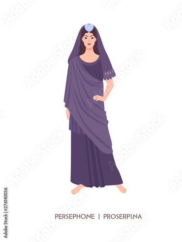 Persephone or Proserpina - goddess of underworld, springtime, flowers and vegetation from ancient Greek and Roman religion