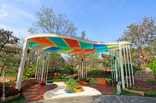 Traditional Chinese garden landscape