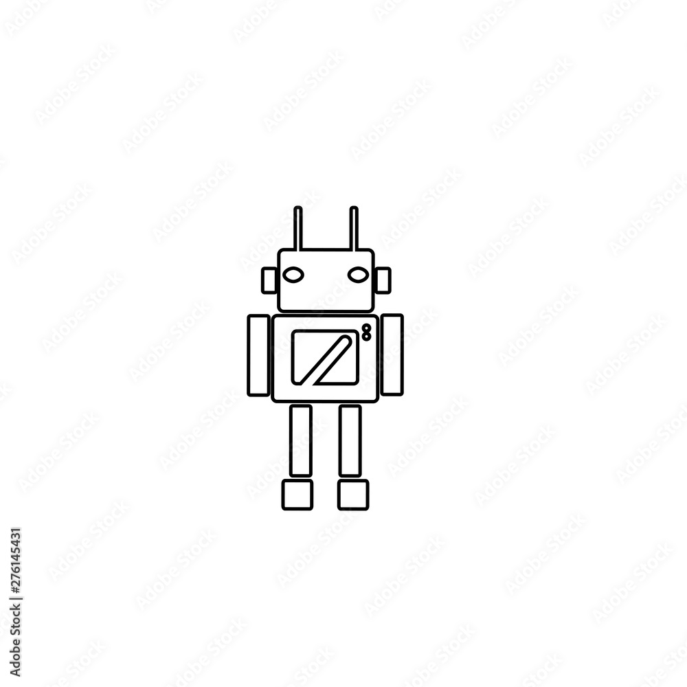 Programming icon. Robot technology symbol