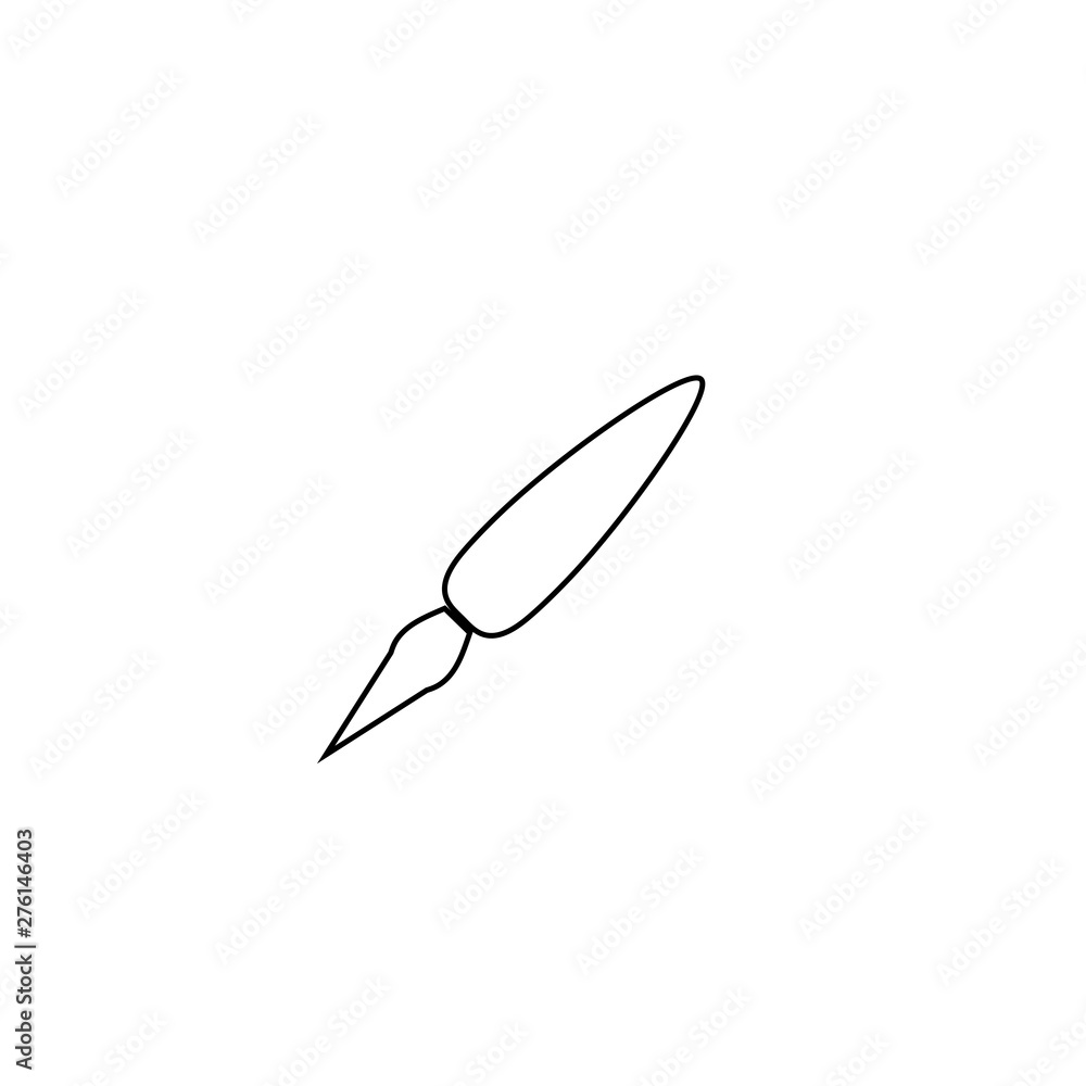 Brush tool icon. Art design symbol Brush tool icon. Art design symbol
