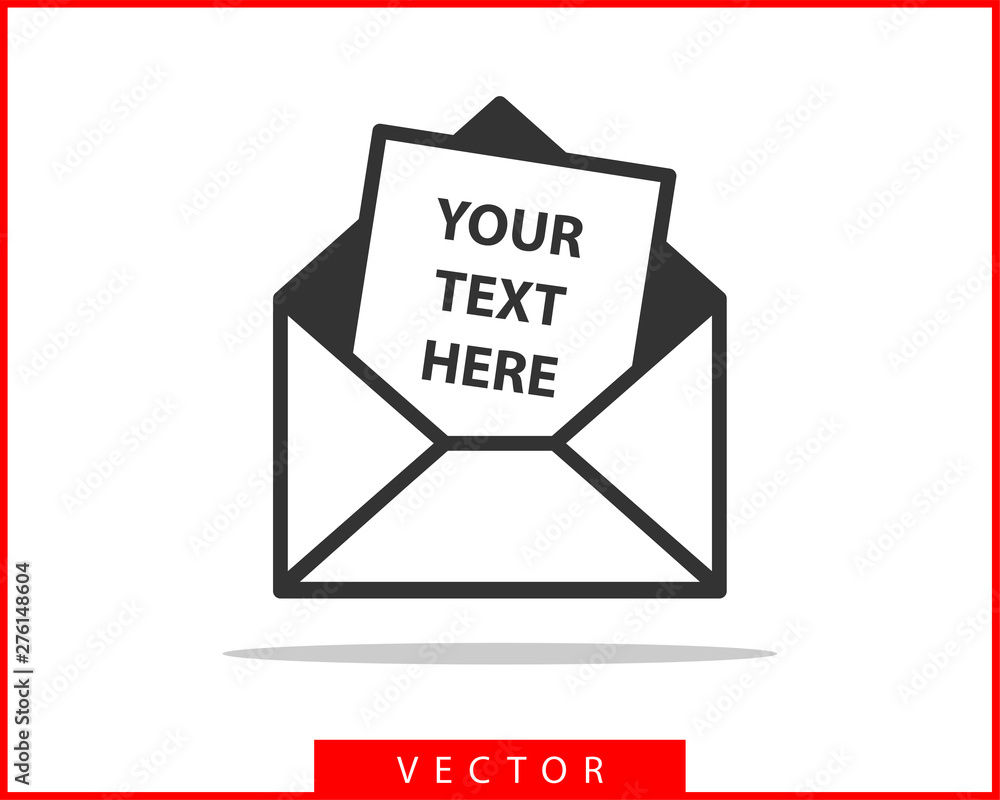 Envelope icons letter. Envelop icon vector template. Mail symbol element. Mailing label for web or print design. Envelope icons letter. Envelop icon vector template. Mail symbol element. Mailing label for web or print design.