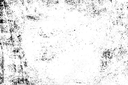 Grunge black texture on white background (Vector). Use for decoration, aging or old layer