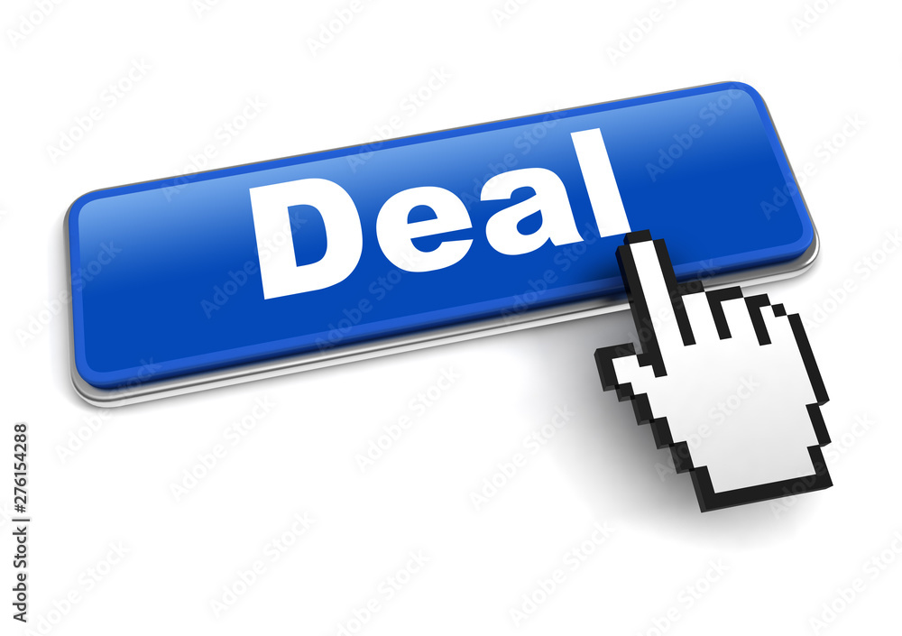 deal concept 3d illustration isolated deal concept 3d illustration isolated