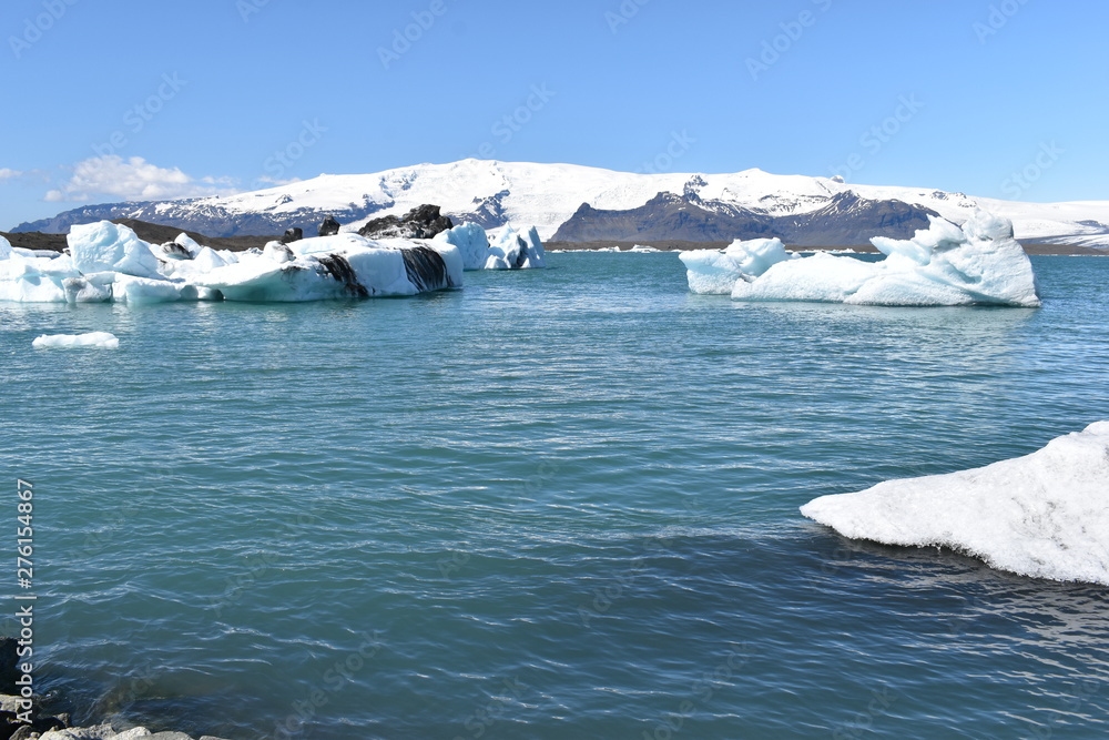 The Glacier Lagoon Jökulsarlon in the Vatnajökull national park in Iceland