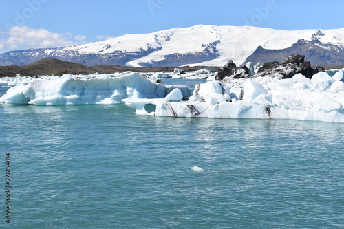 The Glacier Lagoon Jökulsarlon in the Vatnajökull national park in Iceland
