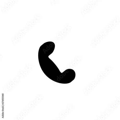 Home phone icon. Service contact sign
