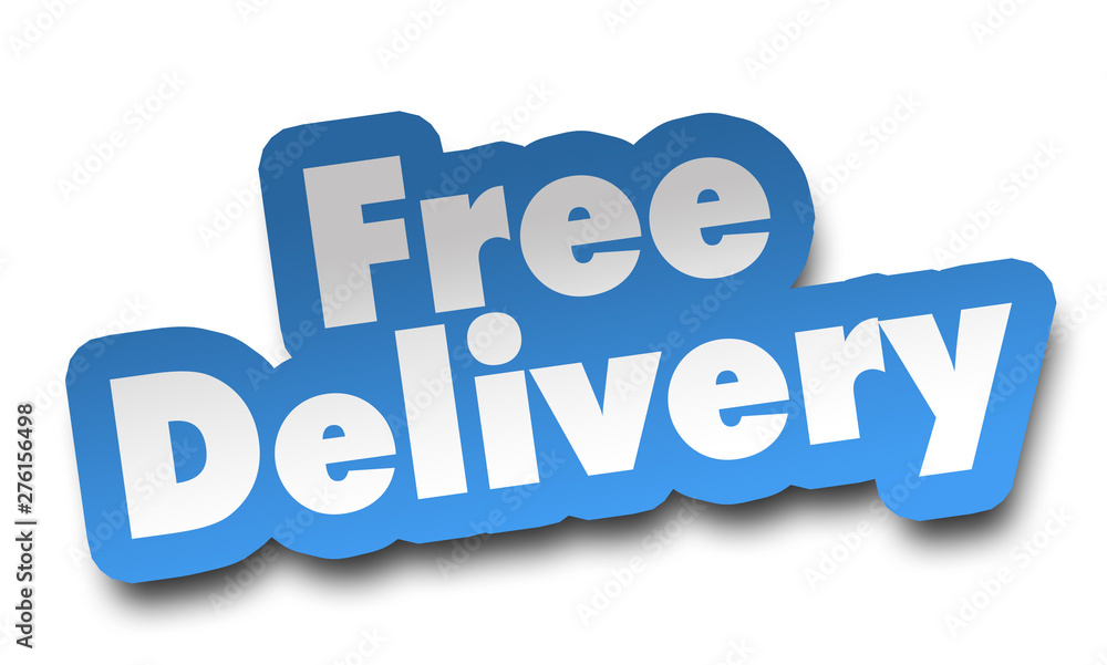 free delivery concept 3d illustration isolated free delivery concept 3d illustration isolated
