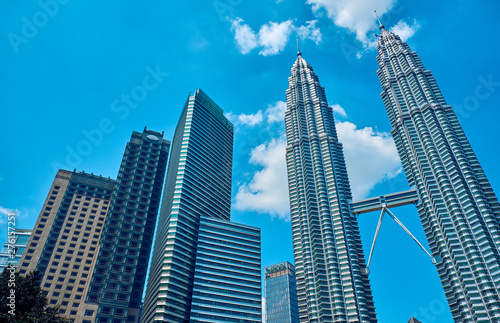 The Petronas Towers in Kuala Lumpur, Malaysia