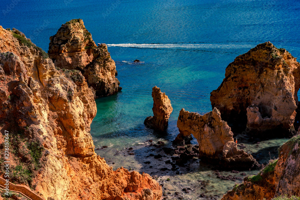 Ponta da Piedade cliffs, Algarve, Portugal Ponta da Piedade cliffs, Algarve, Portugal