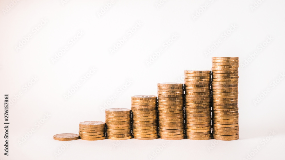 isolated step coin graph shows wealth increase isolated step coin graph shows wealth increase