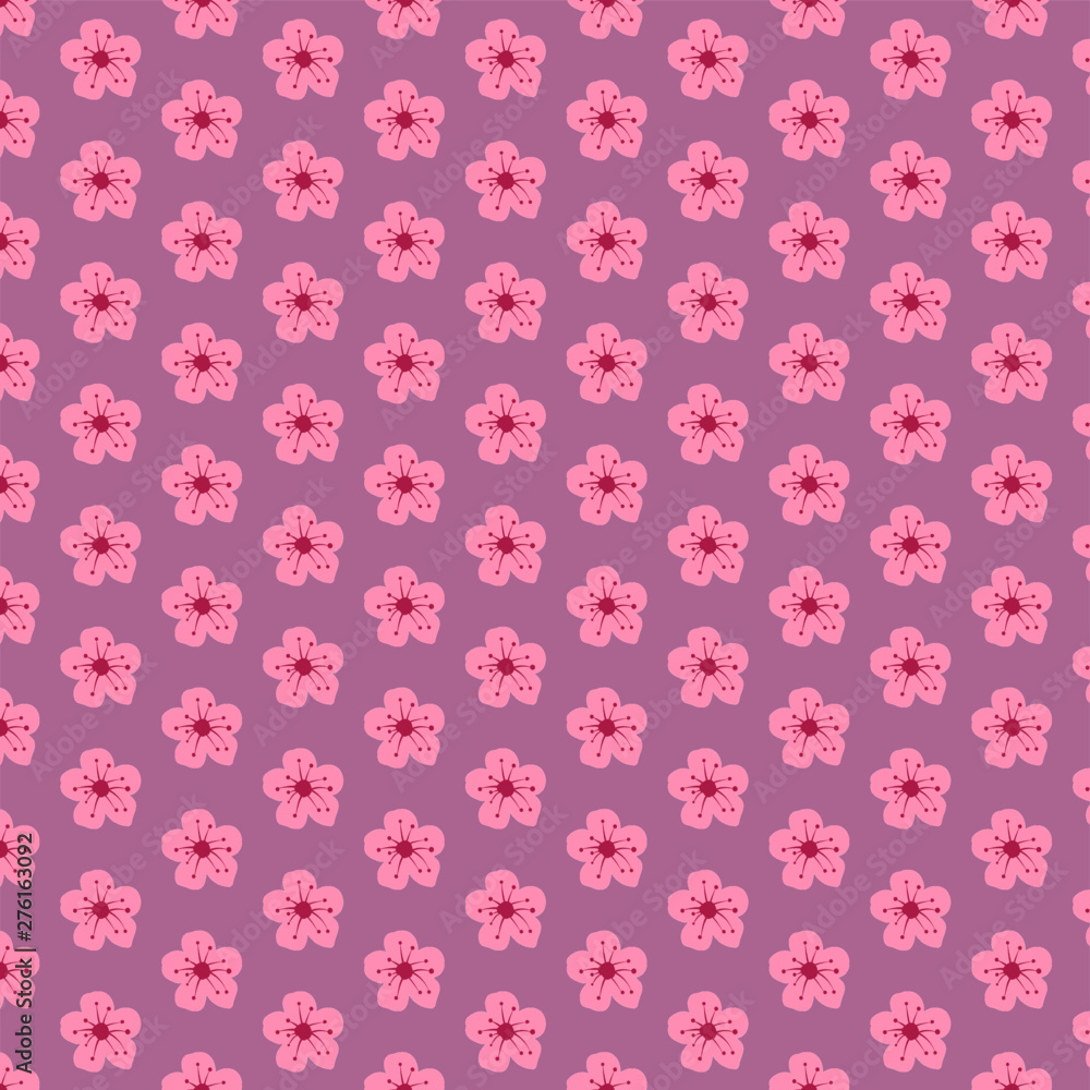  seamless background with flowers