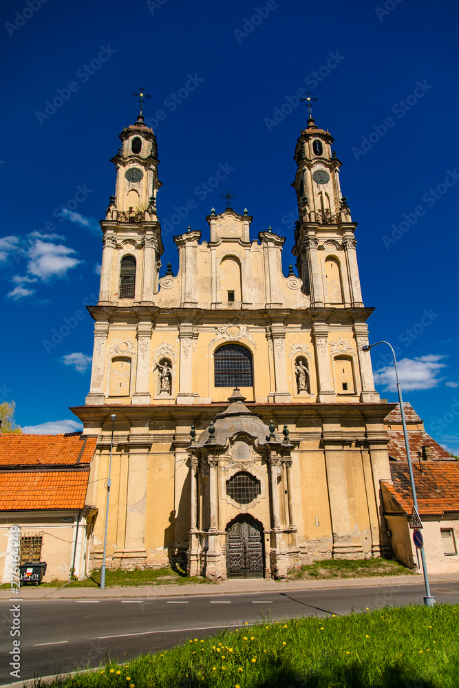 Old chirch in Vilnius. UNESCO World Heritage. LITHUANIA, VILNIUS, May, 2019