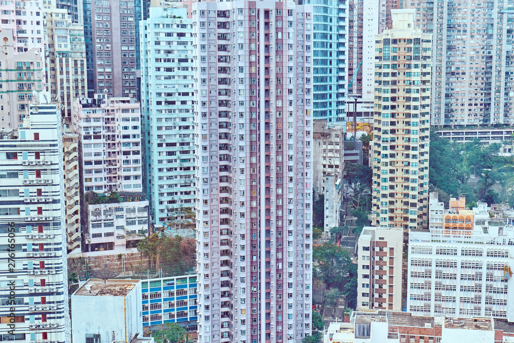 residential buildings in Hong Kong
