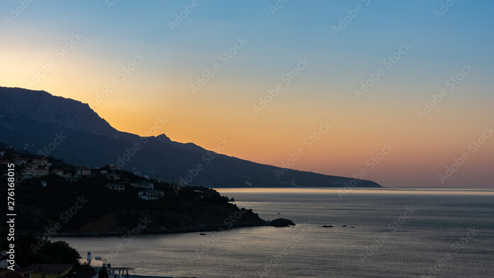 the view from foros in the Eastern part of the coast at sunrise 7