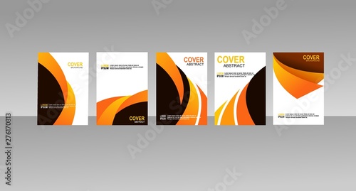 Abstract minimal cover or poster design template. Vector illustration.