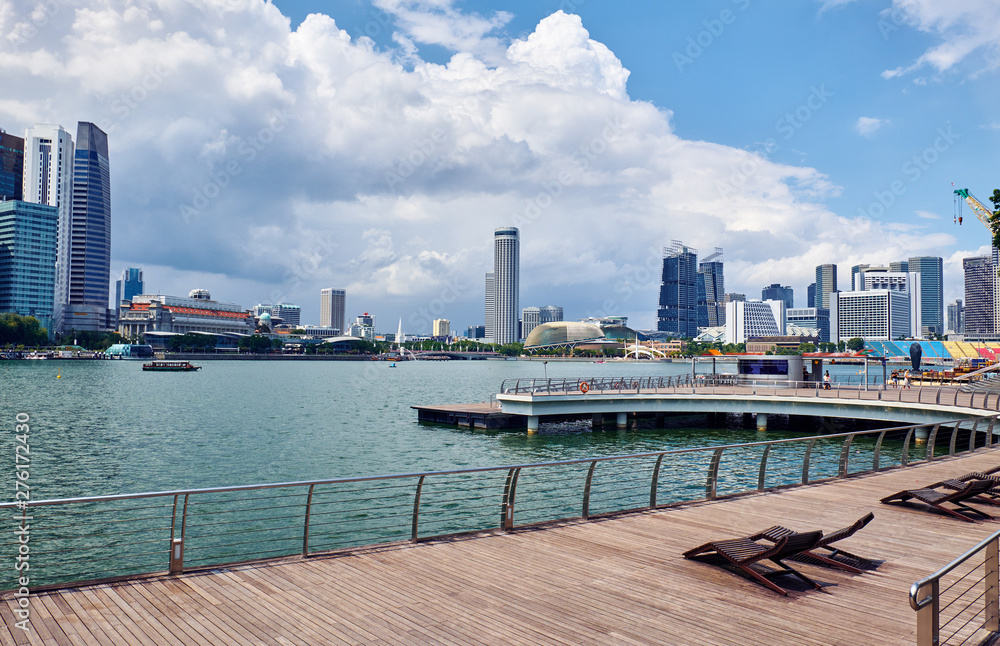 Naklejka premium architecture of Singapore