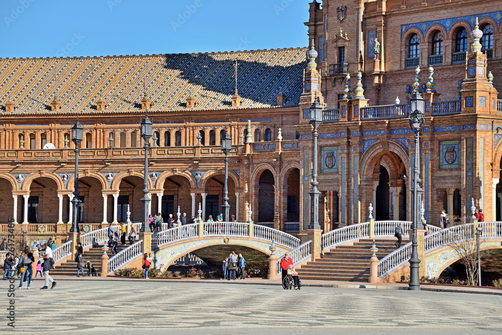 Obraz premium The Square of Spain, Seville, Spain 