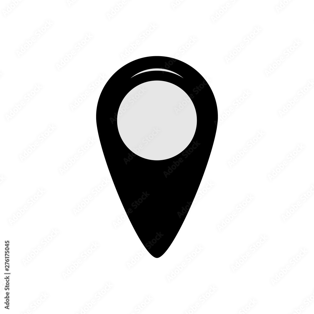 Location icon black, flat design Location icon black, flat design