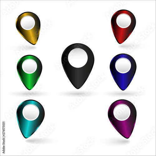Free Download Location map icons, vector image. - GFXLoad