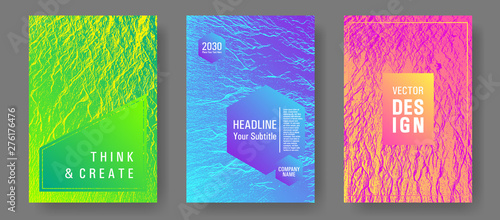 Booklet design vector layouts set.