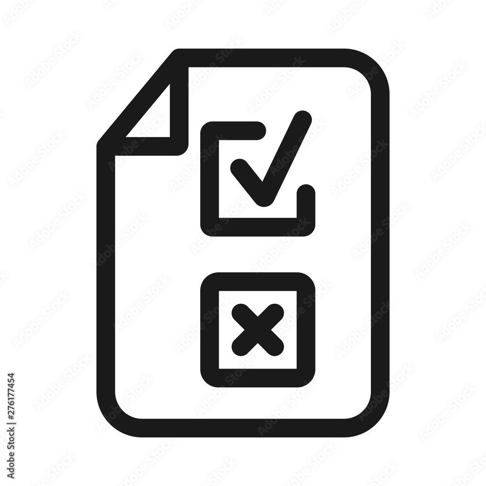 survey and test - minimal line web icon. simple vector illustration. concept for infographic, website or app. survey and test - minimal line web icon. simple vector illustration. concept for infographic, website or app.