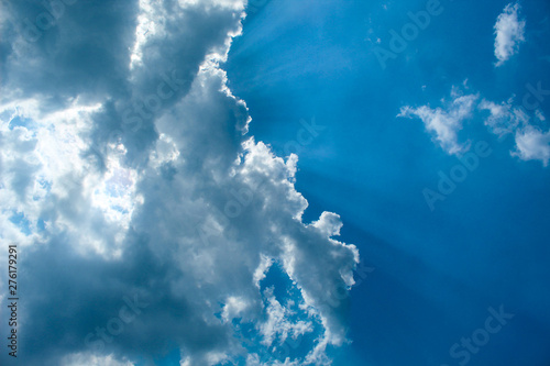 blue sky and clouds