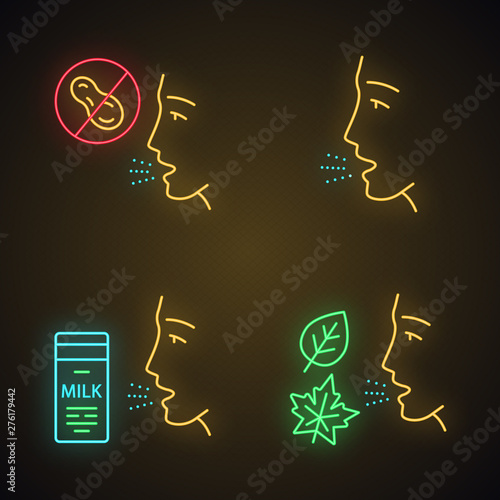 Allergies app icons set