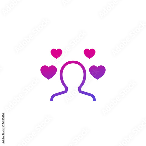 customer retention or client satisfaction icon, vector