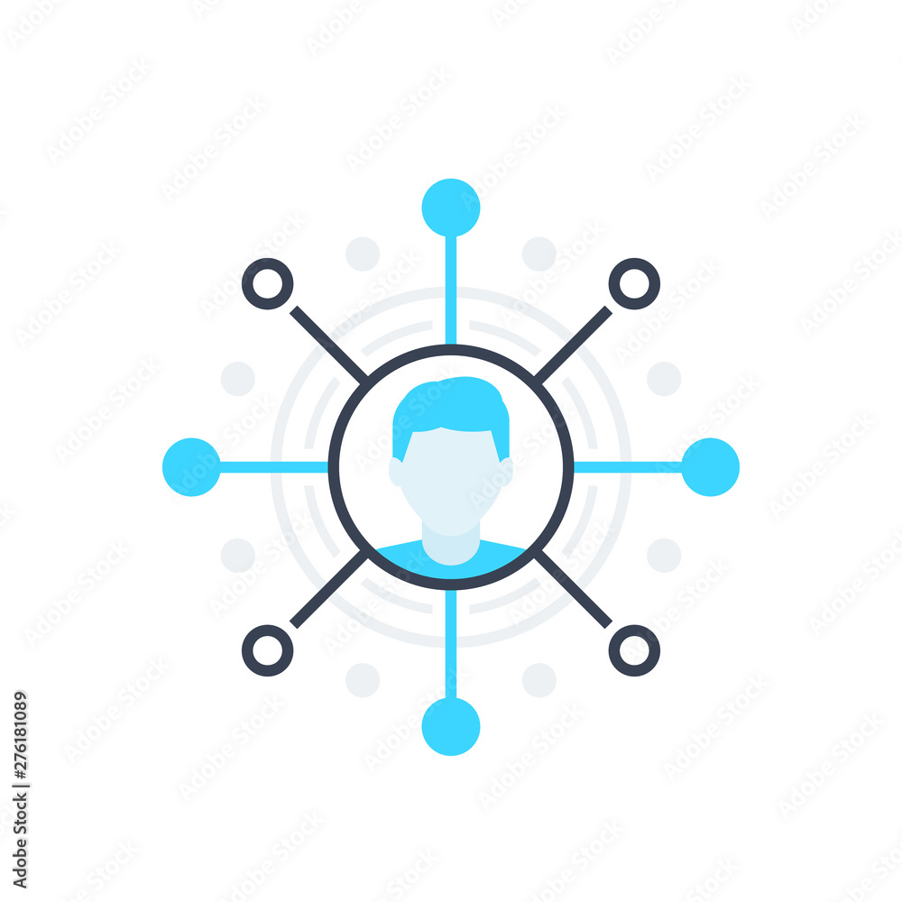 Affiliate marketing concept, vector icon on white Affiliate marketing concept, vector icon on white