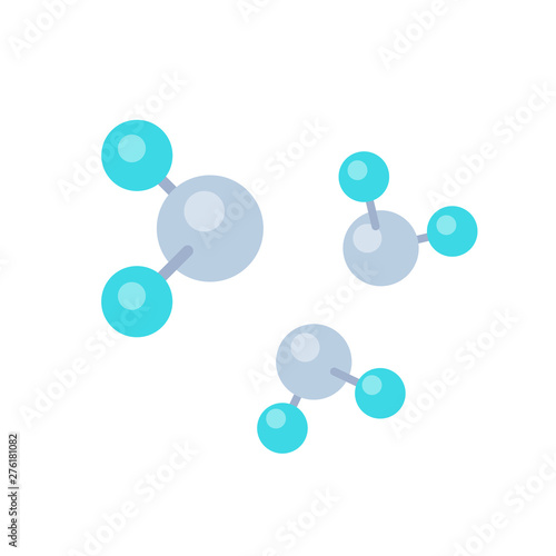 titanium dioxide, TiO2 molecules isolated on white