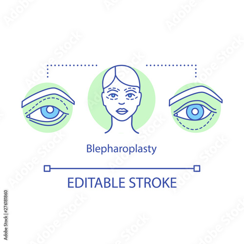 Blepharoplasty concept icon