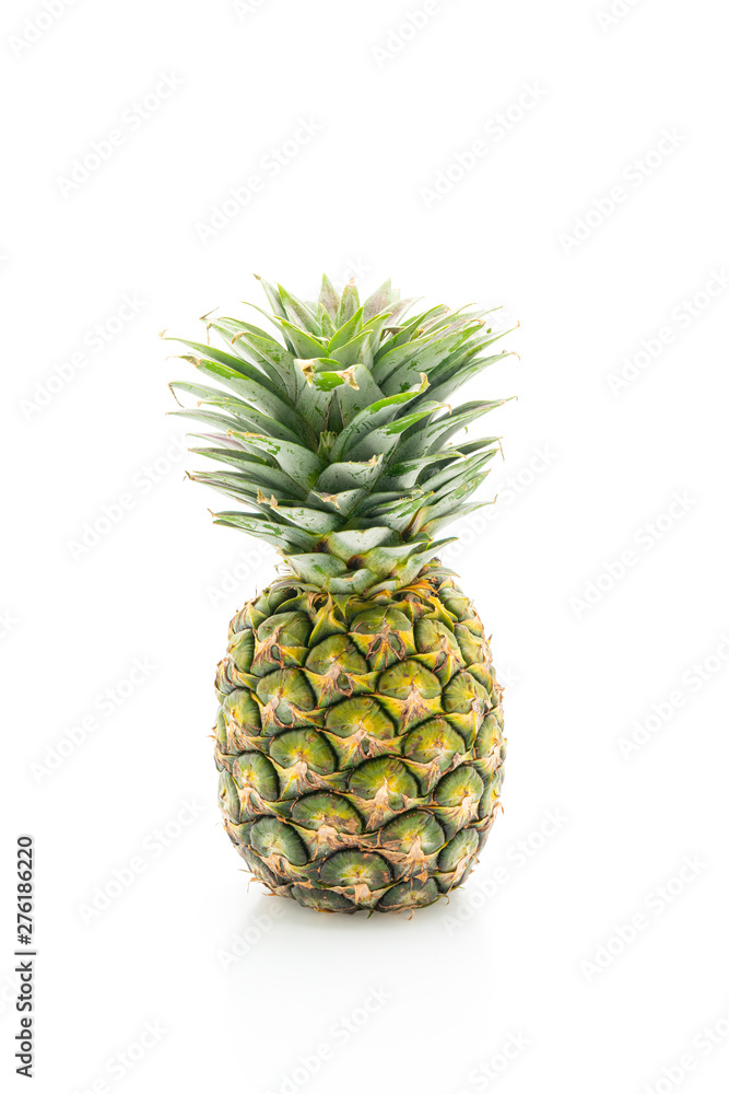 fresh pineapple on white background fresh pineapple on white background