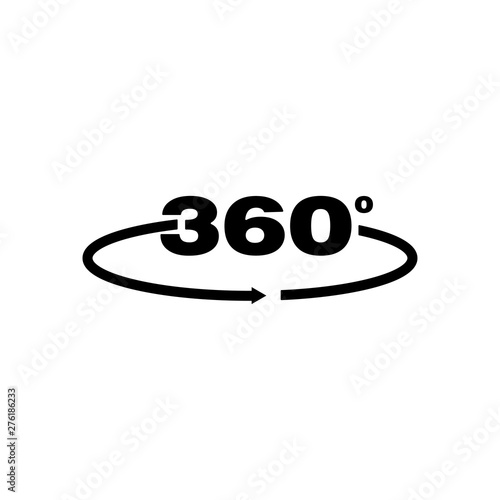 360 Degree Camera Circle Logo Icon Vector - Vector