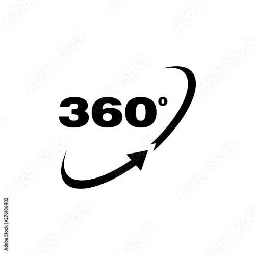 360 Degree Camera Circle Logo Icon Vector - Vector