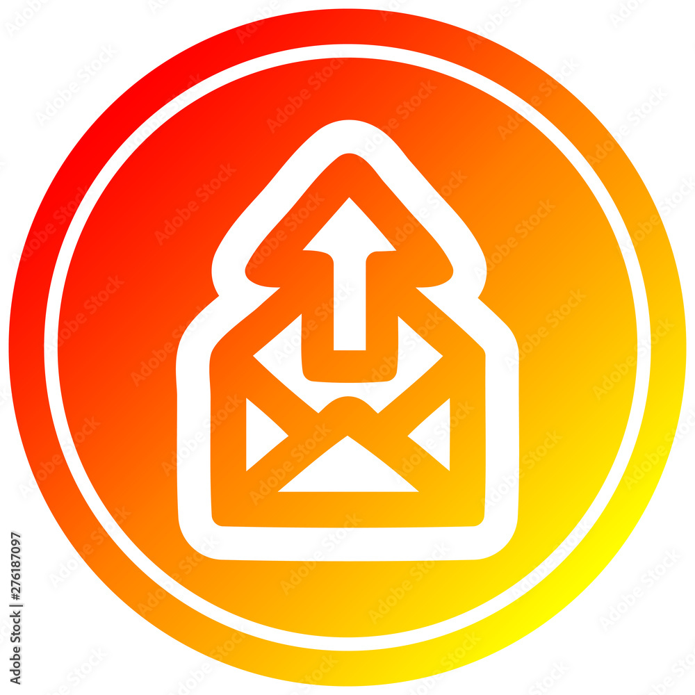 send email circular in hot gradient spectrum send email circular in hot gradient spectrum