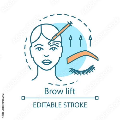Brow lift concept icon