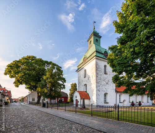 Saint Lawrence Church in Falkenberg, Sweden. photo