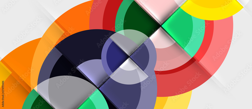 Geometric design abstract background - circles