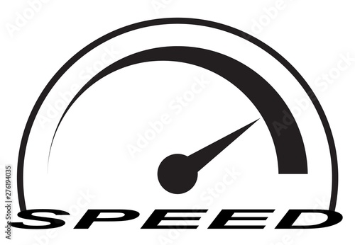 Car speedometer. Speed control, the path to a safe and environmentally friendly ride.