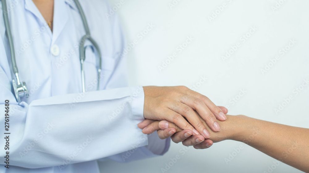 Female doctor's hands make female patients confident. - ideas for encouraging patients Female doctor's hands make female patients confident. - ideas for encouraging patients